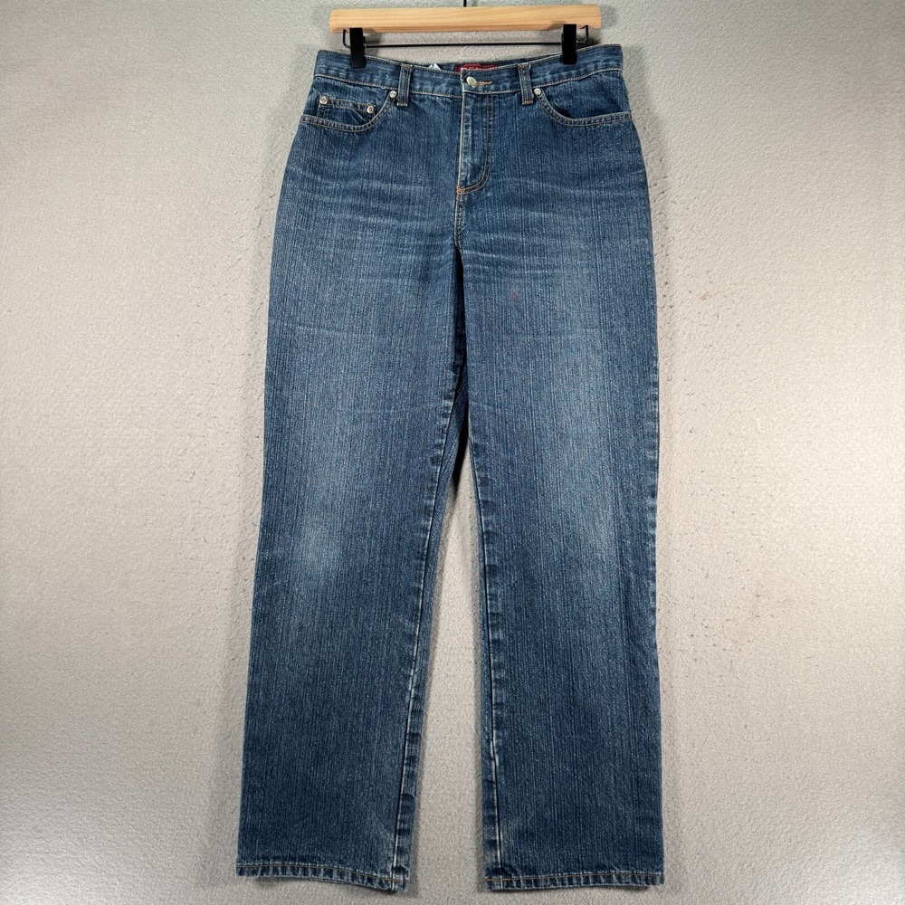 Vintage Zena Jeans‎ Womens 10 Blue Medium Wash Straight Leg Denim Classic Y2K